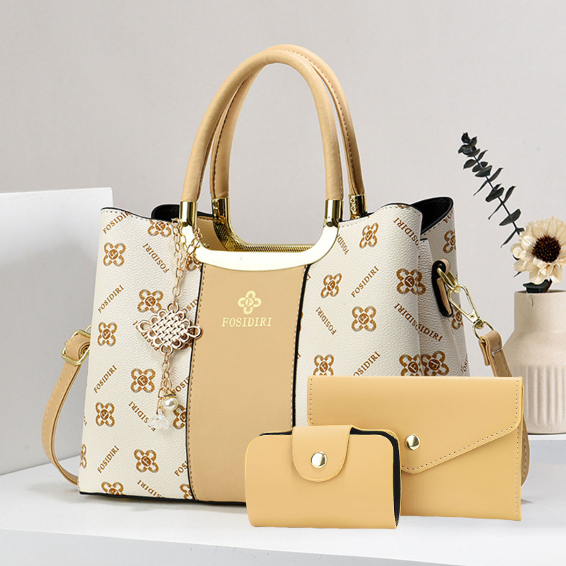 Luxury Bags For Women - กระเป๋าถือพิมพ์ลายหรูหราสำหรับผู้หญิง ชุดกระเป๋า 3 ชิ้น กระเป๋าอเนกประสงค์สำหรับเดินทางและพักผ่อนประจำวัน