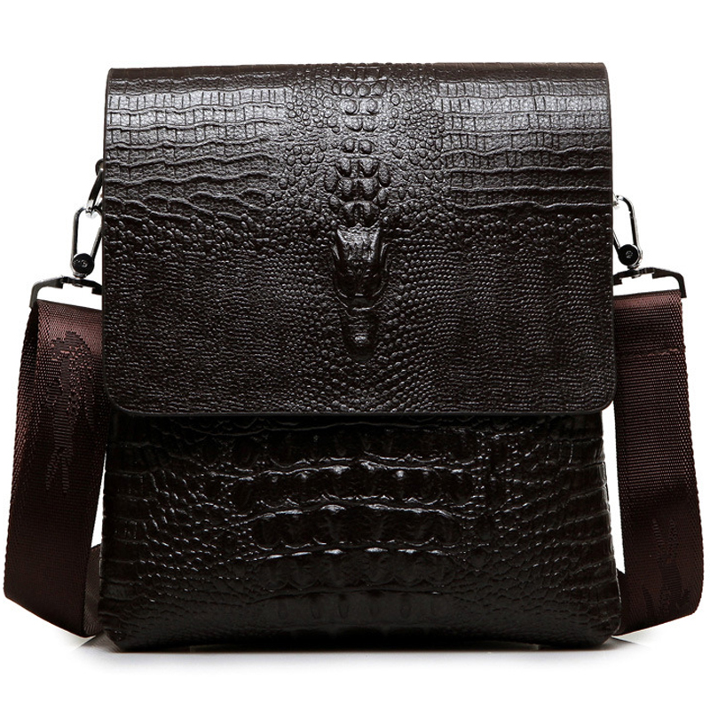 Luxury Bags For Men Brands - กระเป๋าหนังจระเข้ธุรกิจกระเป๋าคนส่งเอกสารแบรนด์หรูสำหรับผู้ชายกระเป๋าลำลองกระเป๋าสะพายไหล่สะพายข้างลายจระเข้