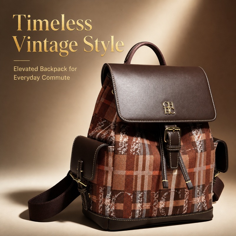 Luxury Bags For Women - กระเป๋าเป้ CHHC แฟชั่นสีสันสดใส สไตล์พรีปปี้อเนกประสงค์ เหมาะสำหรับนักเรียน นักศึกษา