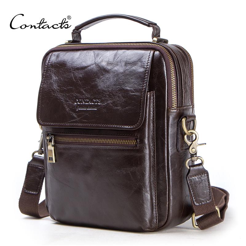 Luxury Bags For Men Brands - ติดต่อของใหม่ของแท้กระเป๋าหนังผู้ชายลําลองไหล่กระเป๋าชายกระเป๋าแบรนด์หรูกระเป๋า crossbody สําหรับ 9.7 