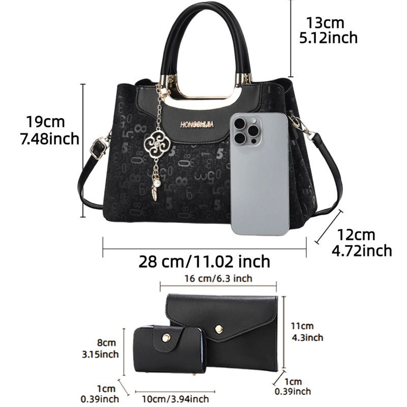 ชุดกระเป๋าถือแฟชั่นผู้หญิง 3 ช - Luxury Bags For Women บทวิจารณ์และราคา