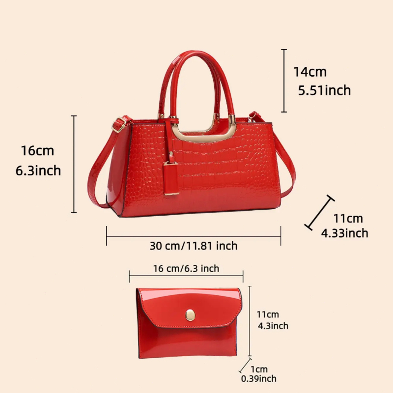 ชุดกระเป๋าถือสตรี วัสดุ PU หรู - Luxury Bags For Women บทวิจารณ์และราคา
