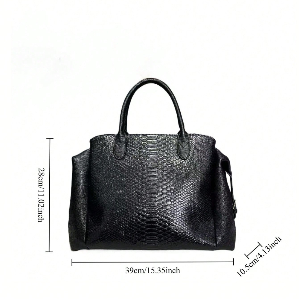 กระเป๋าถือผู้หญิงลายงูขนาดใหญ่ - Luxury Bags Vegan Leather บทวิจารณ์และราคา