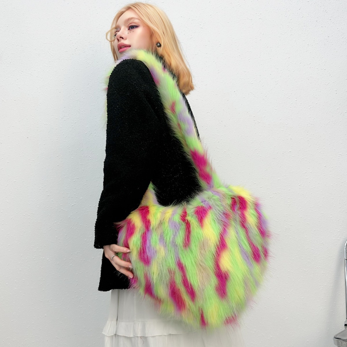 กระเป๋าสะพายไหล่ขนสุนัขจิ้งจอก - Luxury Bags Vegan Leather บทวิจารณ์และราคา