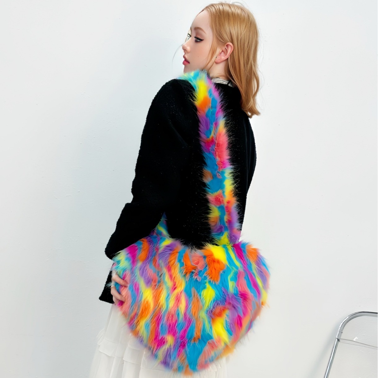 กระเป๋าสะพายไหล่ขนสุนัขจิ้งจอก - Luxury Bags Vegan Leather บทวิจารณ์และราคา
